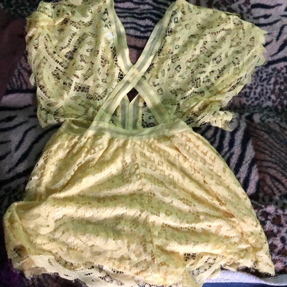 Fashion Nova Shorts Fashion Nova Yellow Romper Poshmark